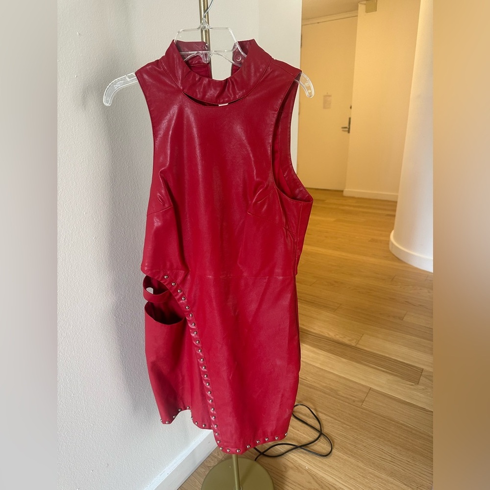 REVOLVE Hours Red Cut Out Dress - Small